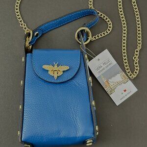 Vera Pelle Italian Leather Crossbody Handbag